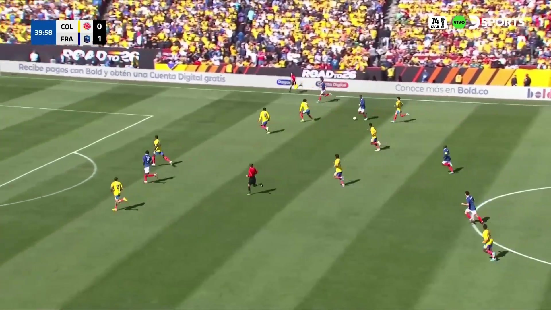 法国再下一城阿克利乌舍传中图拉姆头球攻门建功