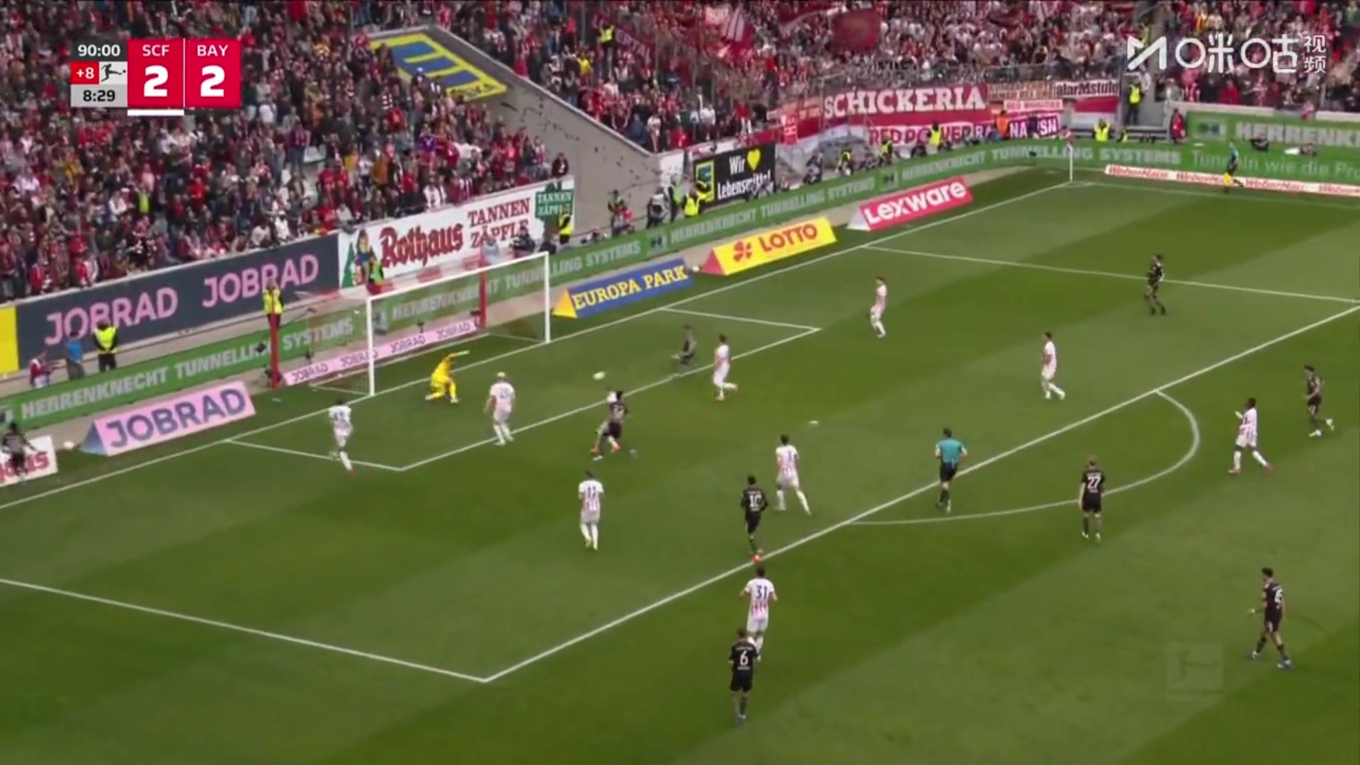 让二追三卡尔包抄破门拜仁3-2绝杀弗赖堡