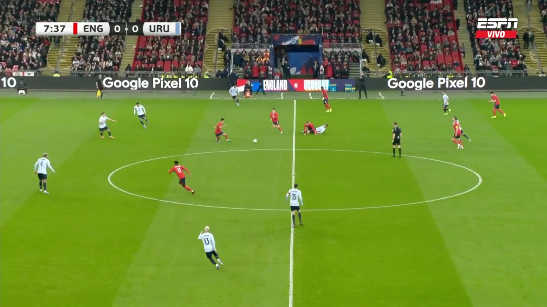 集锦友谊赛-本-怀特破门送点巴尔韦德点射 英格兰1-1乌拉圭