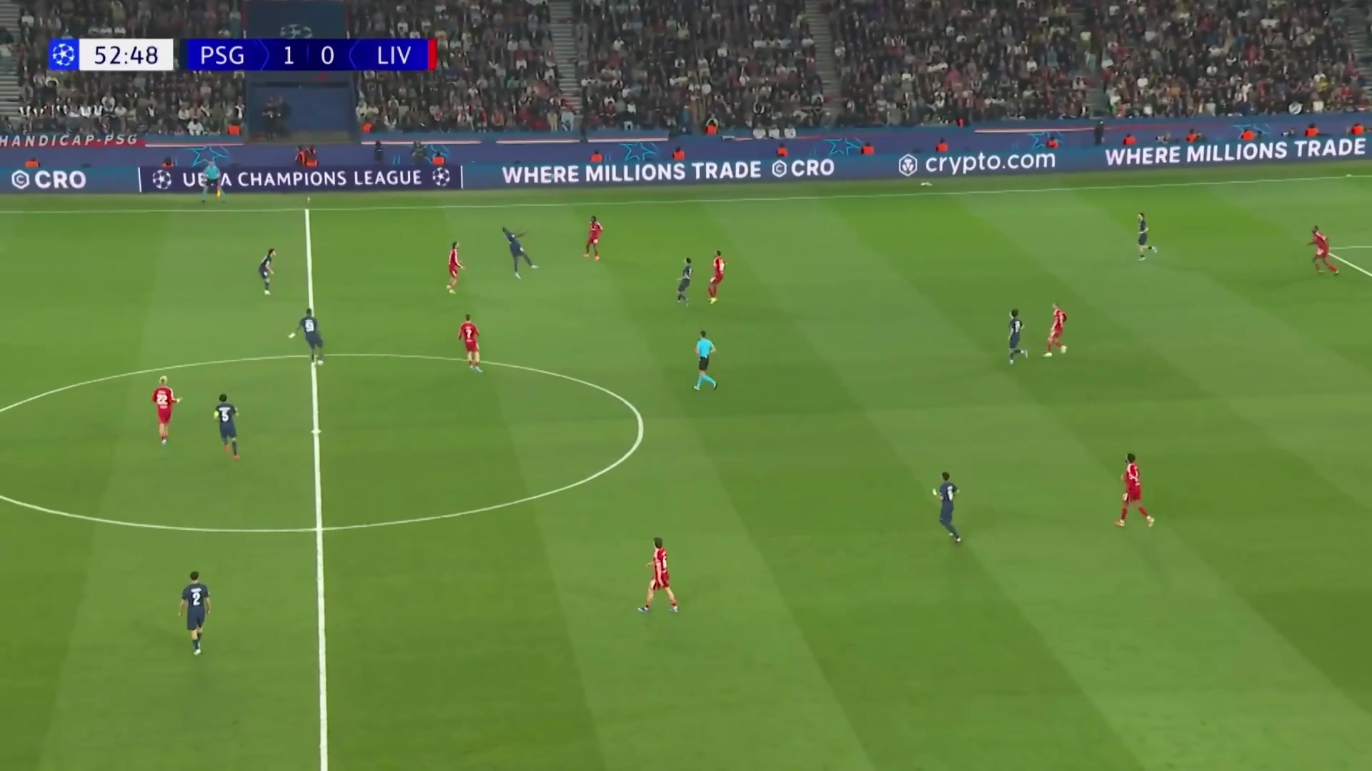 绝佳机会没进麦卡失误门德斯倒三角登贝莱禁区内射门打飞