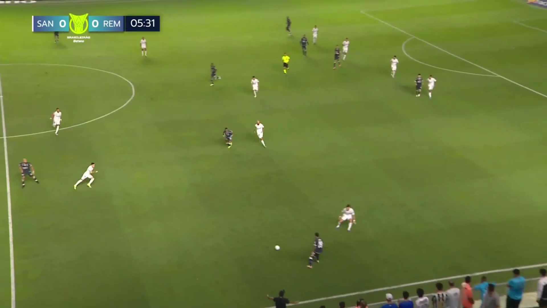 集锦巴甲-内马尔助攻冲突染黄 桑托斯2-0瑞模贝雷