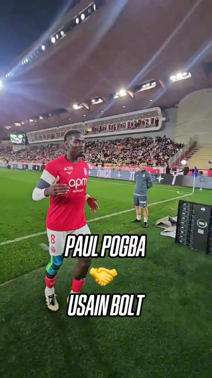 地表最快男人也爱绿茵场闪电博尔特摩纳哥会面好友博格巴